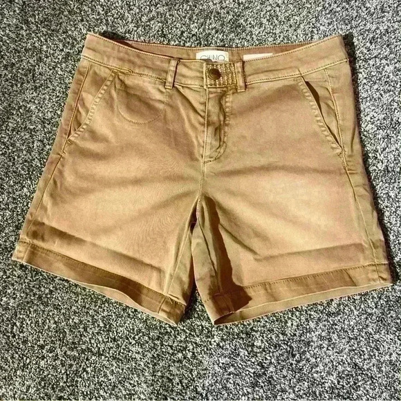 Chino by Anthropologie Khaki/Tan Relaxed Shorts-25 Relaxed - Picture 6 of 11